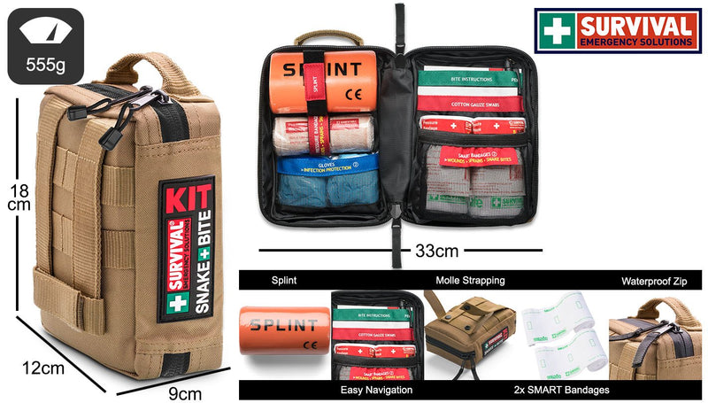 Snake Protection Kit Items SURVIVAL Snake Bite KIT – Resupply Camping and Outdoors